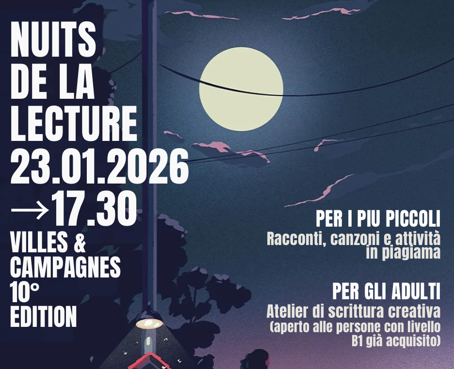Nuits de la lecture 2026 | 23 gennaio 2026 - Alliance Française Torino